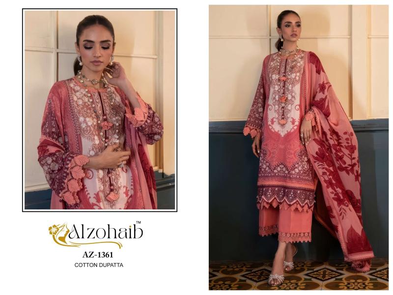 Alzohaib D No-1361 salwar suits at wholesale price